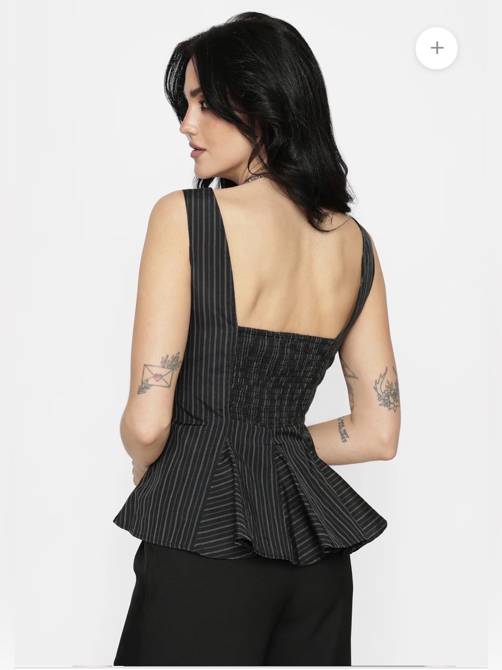 NWT Disturbia Jenna Stripe D-Ring Buckle Cami Top- size 8 - Picture 4 of 9